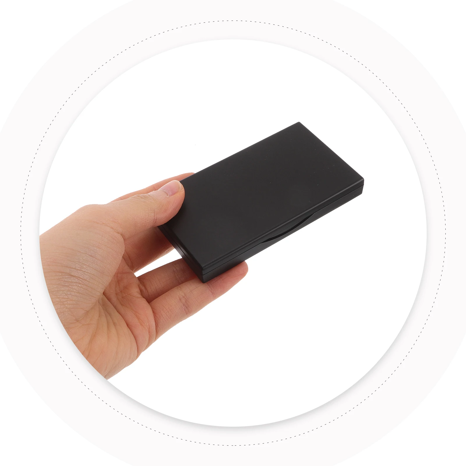 Paleta de sombra de ojos portátil, organizador de maquillaje magnético recargable de 3 rejillas, contenedores vacíos para viaje, rubor Diy