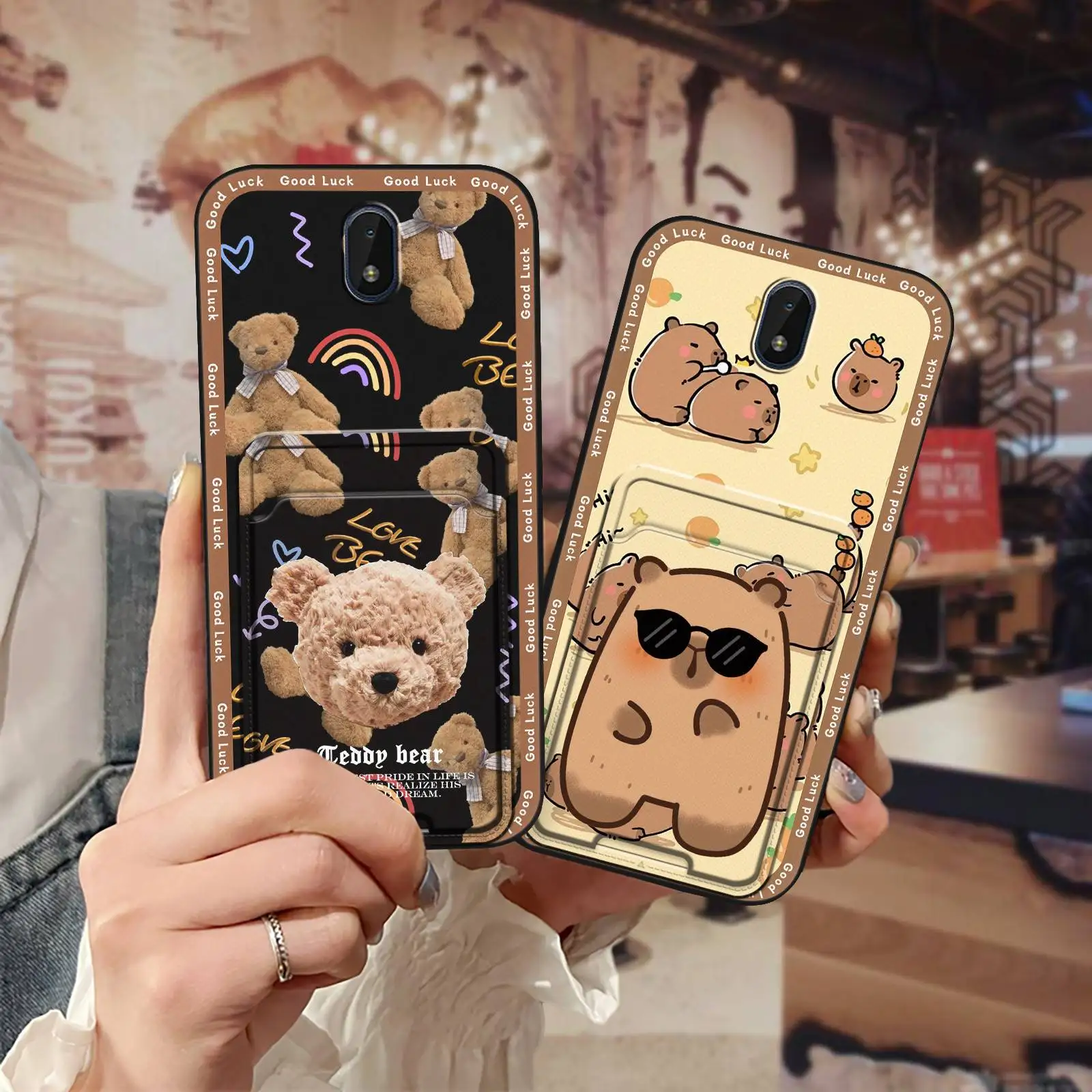 Card bag Graffiti Phone Case For Nokia C01 Plus Soft case Card sleeve Dirt-resistant protective Card slot Silicone TPU image 4