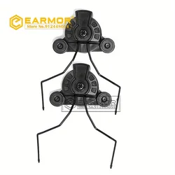 ARC Military Helmet Rail Earmuff Mount Set, upgrade your tactical gear with the EARMOR Tactical Headset M11!