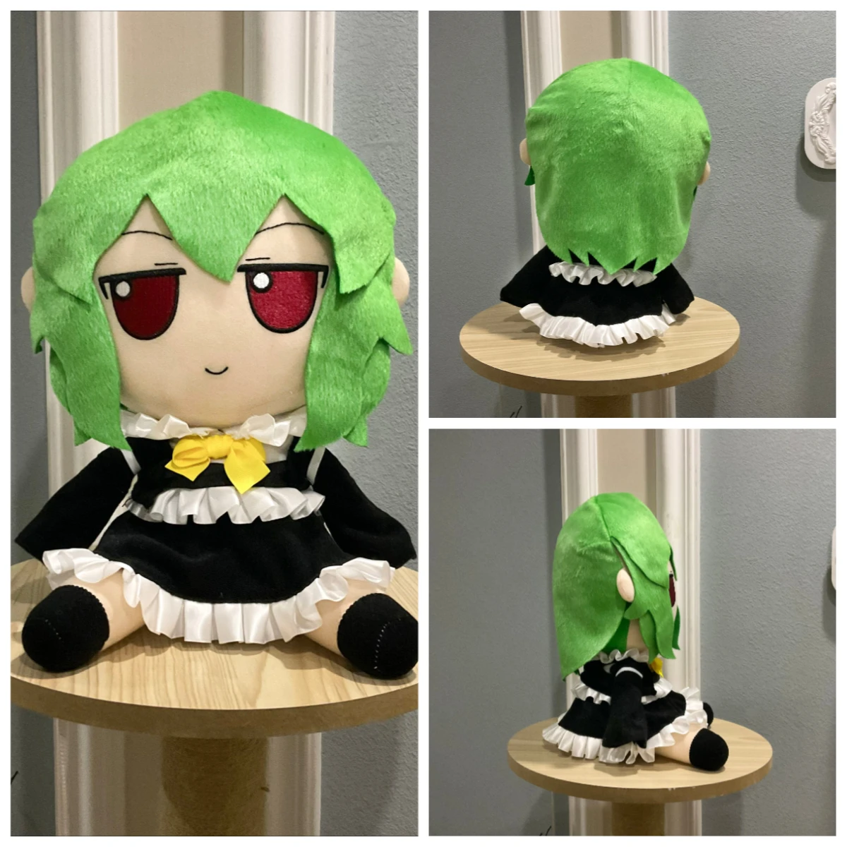 

30cm Cute Yuuka Touhou Project Plush Stuffed Fumo Doll Cosplay Anime Dress Up Toys Cute Sitting Posture Pillow Xmas Gift