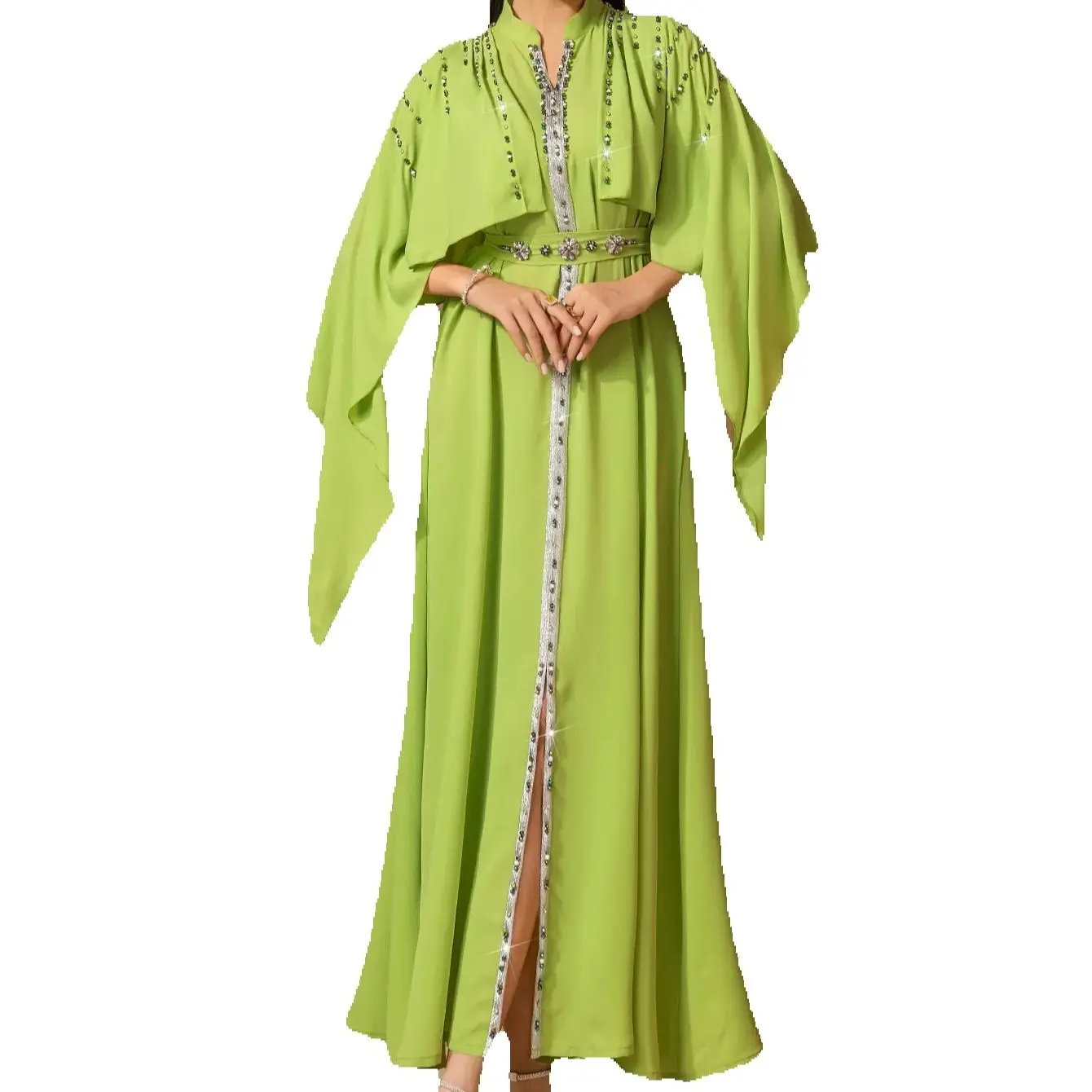 

Eid Muslim Dress for Women Abaya Dubai Diamond Cape Robe Ramadan Abayas Caftan Kaftan Vestidos 2025 Party Gown Dresses Jalabiya