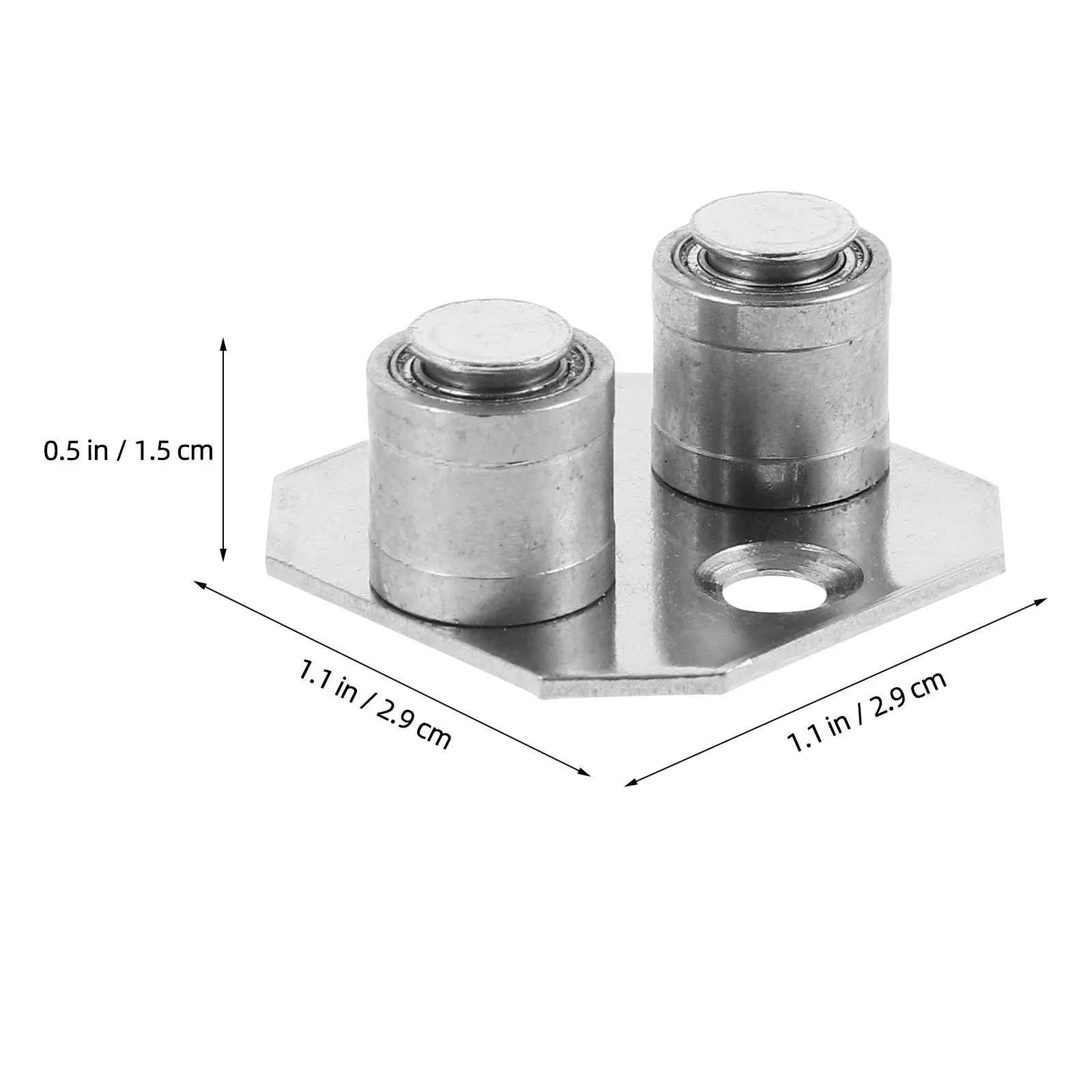 2pcs Aluminum Alloy Floor Guide for Sliding Barn Doors – Smooth & Reliable Closet Door Track
