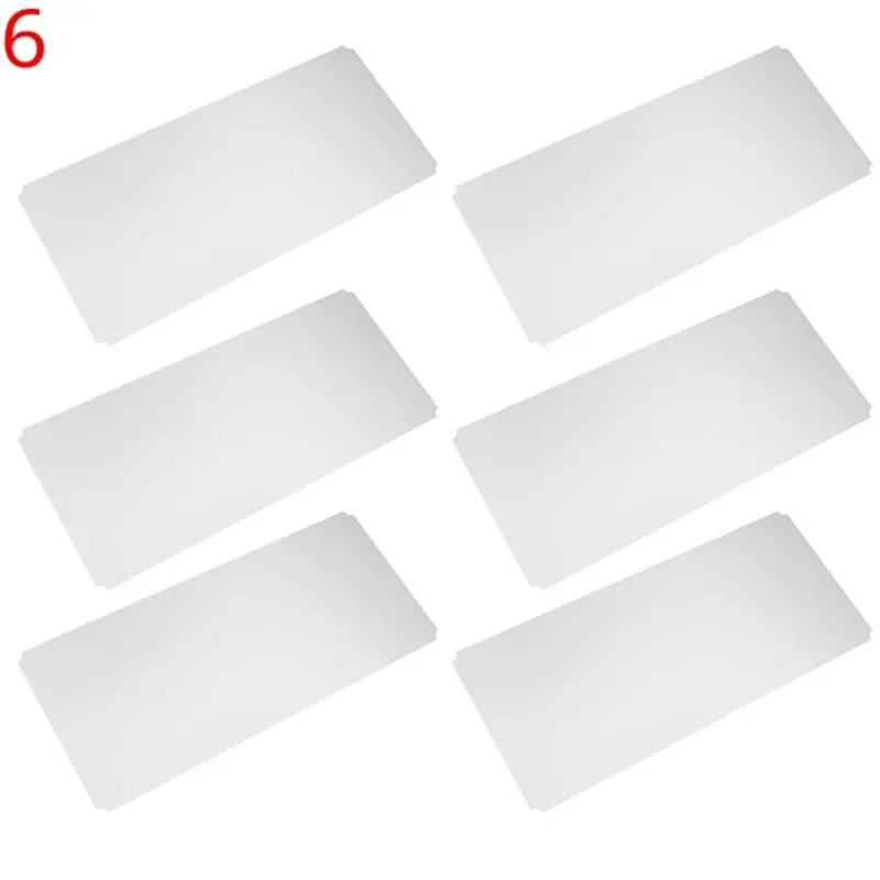 

【WINTER】6 Pcs Shelf Liners Of Wire Shelf System Plastic Shelf Liners Mats For Wire Shelving