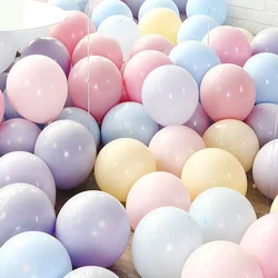 30/50Pcs Birthday Balloons Pastel Pink White Balloons Wedding Party Birthday Baby Shower Decoration 5/12/10Inch Latex Balloons