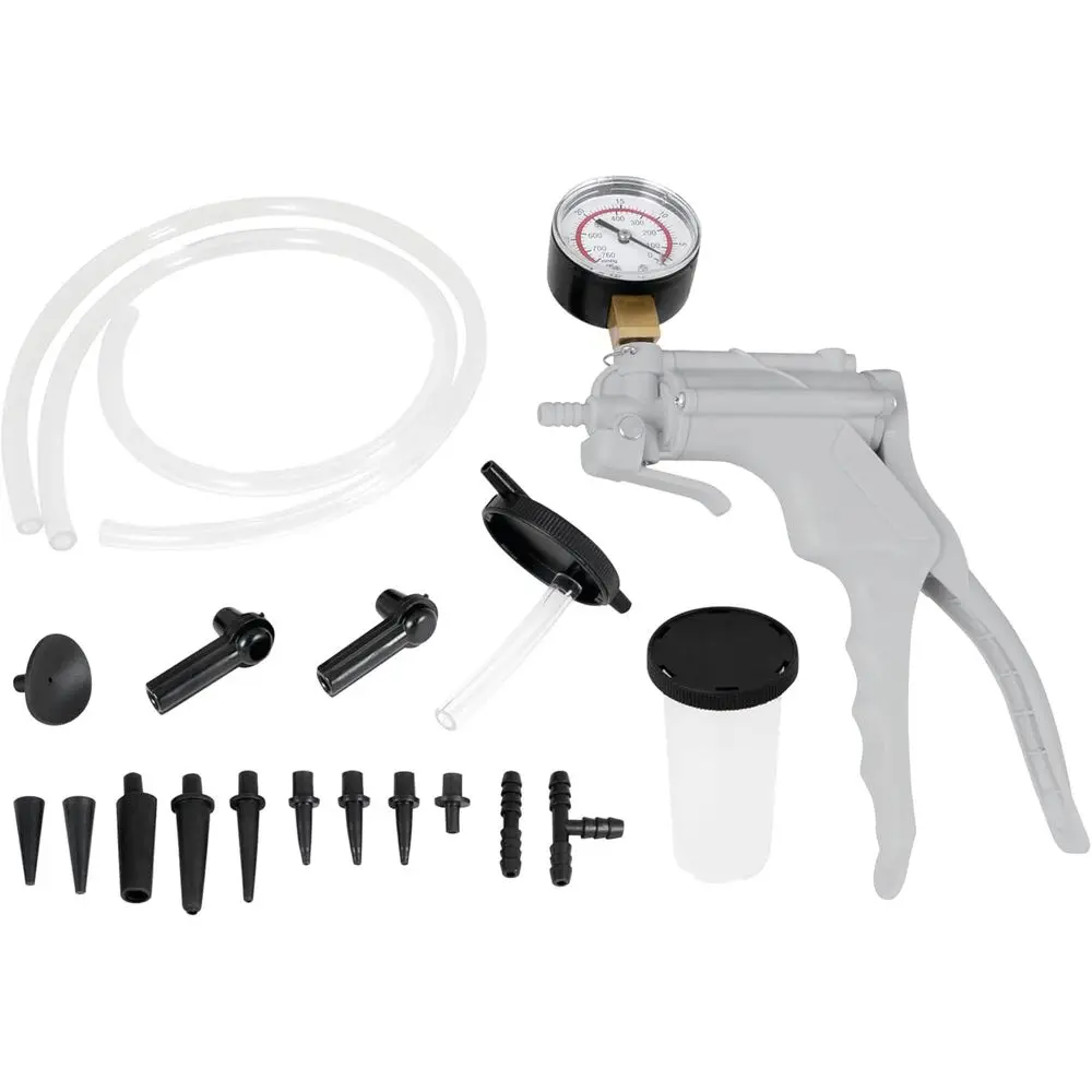 

One-Man Hand Vacuum Pump Kit for Brake Bleeding and Automotive Tests