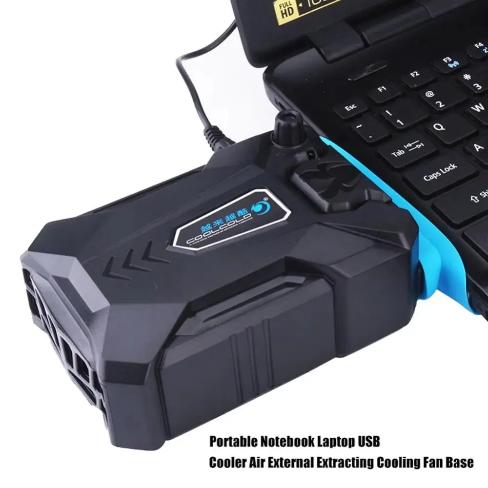 Portable Laptop Cooling Speed Adjustable Extracting Design Notebook Laptop Cooler Laptop Cooler Fan External Use
