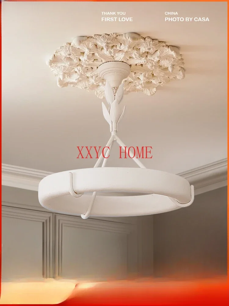 

Light Luxury Plaster Living Room Chandelier Modern Minimalist Designer Creative Retro Restaurant Lamps Casa