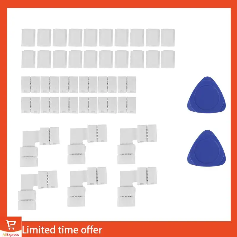 Fresh LED Light Strip Connectors 4 Pin RGB LED Lights Connectors,Gapless Connectors,L Shape Connectors For SMD 5050 LED Strip