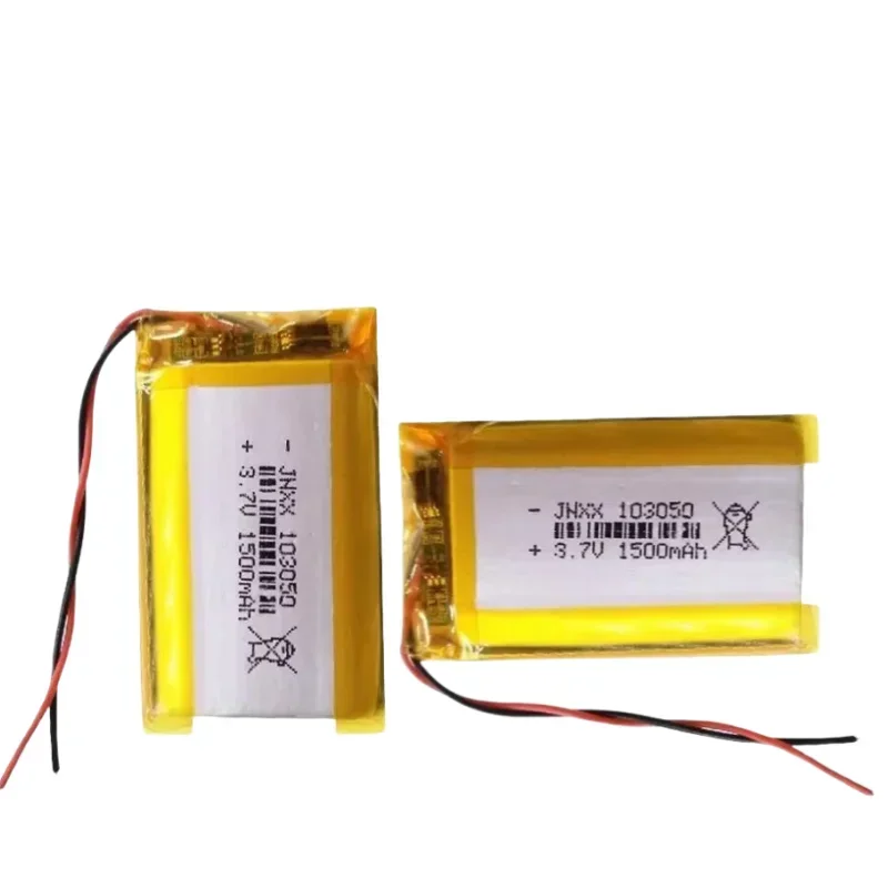 Polymer 103050 1500mAh 3.7V Lipo Rechargeable Battery Lithium Polymer Cells for Speaker PAD GPS DVD Recorder Camera Mobile Phone