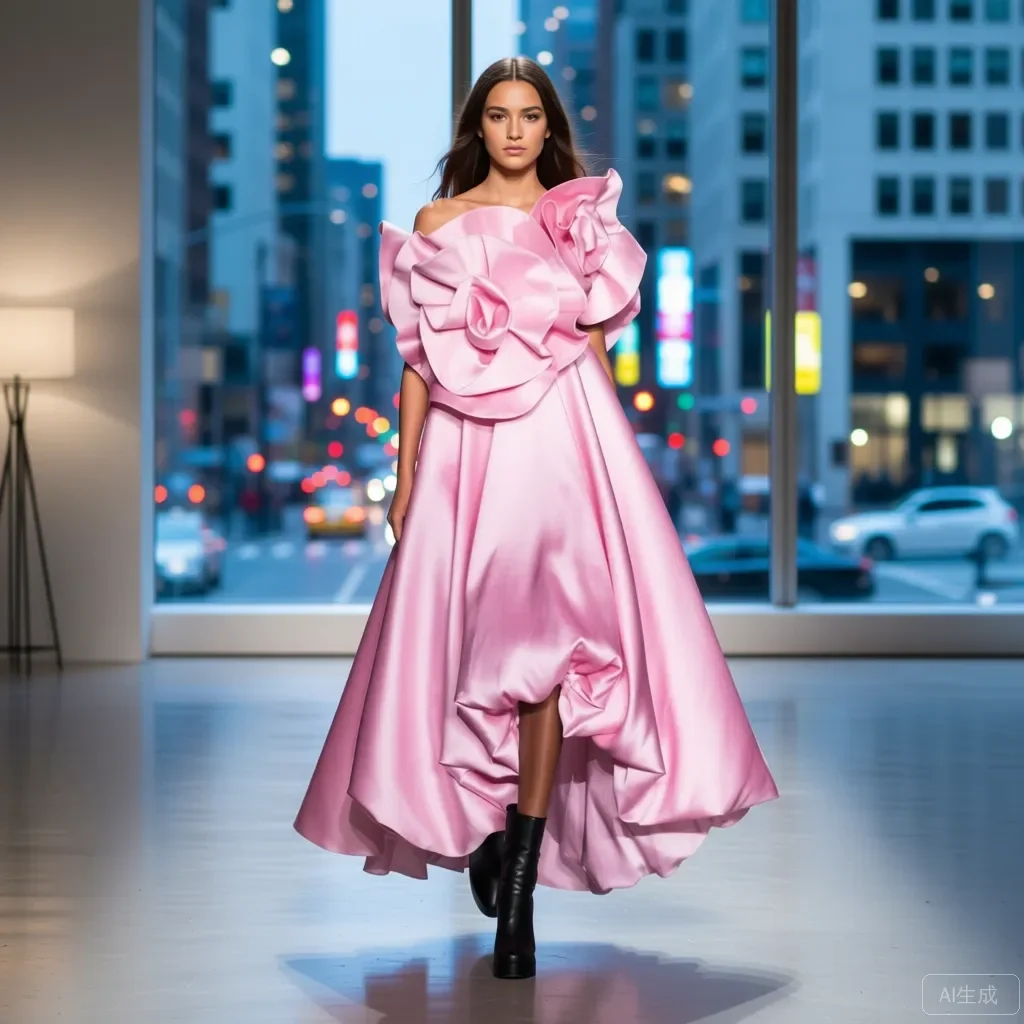 

Трендовое роскошное розовое асимметричное вечернее платье с открытыми плечами и 3D лепестками роз, облегающие платья длиной до пола с высоким разрезом