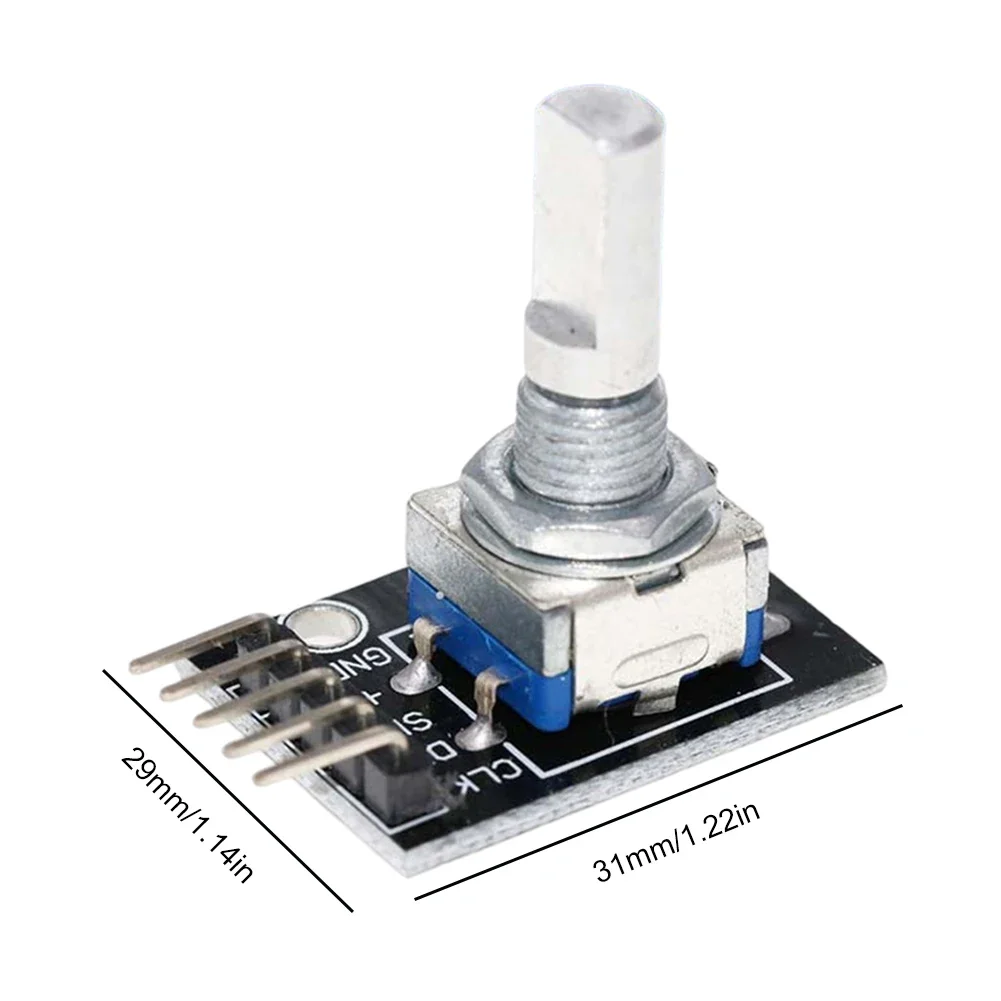 1-8PCS KY-040 360 Degrees Rotary Encoder Module with Knob Cap 5V Brick Sensor Switch Development Board Module for Arduino