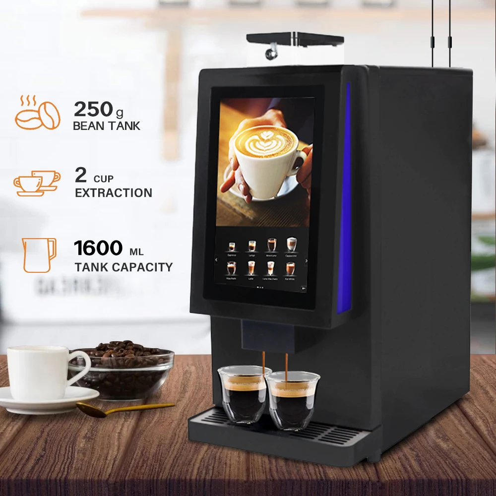 Factory Manufacture Coffee Cafe Vending Machine Professional Instant Fully Automatic Commercial Coffee Vending machine