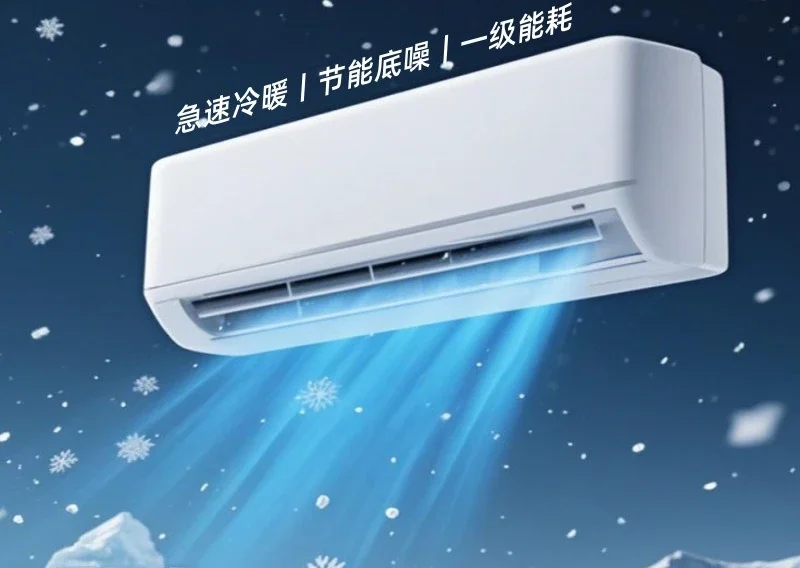 Single cooling and heating, wall-mounted, household, frequency conversion power-saving air conditioner