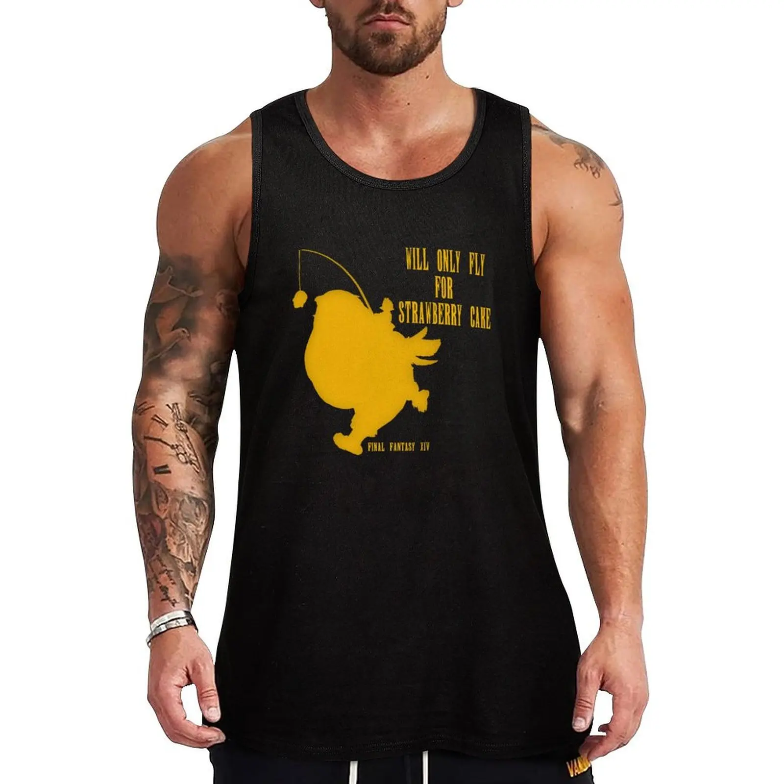 

FFXIV - Fat Chocobo Problems Tank Top gym for men sports vest sleeveless gym shirt man fitness