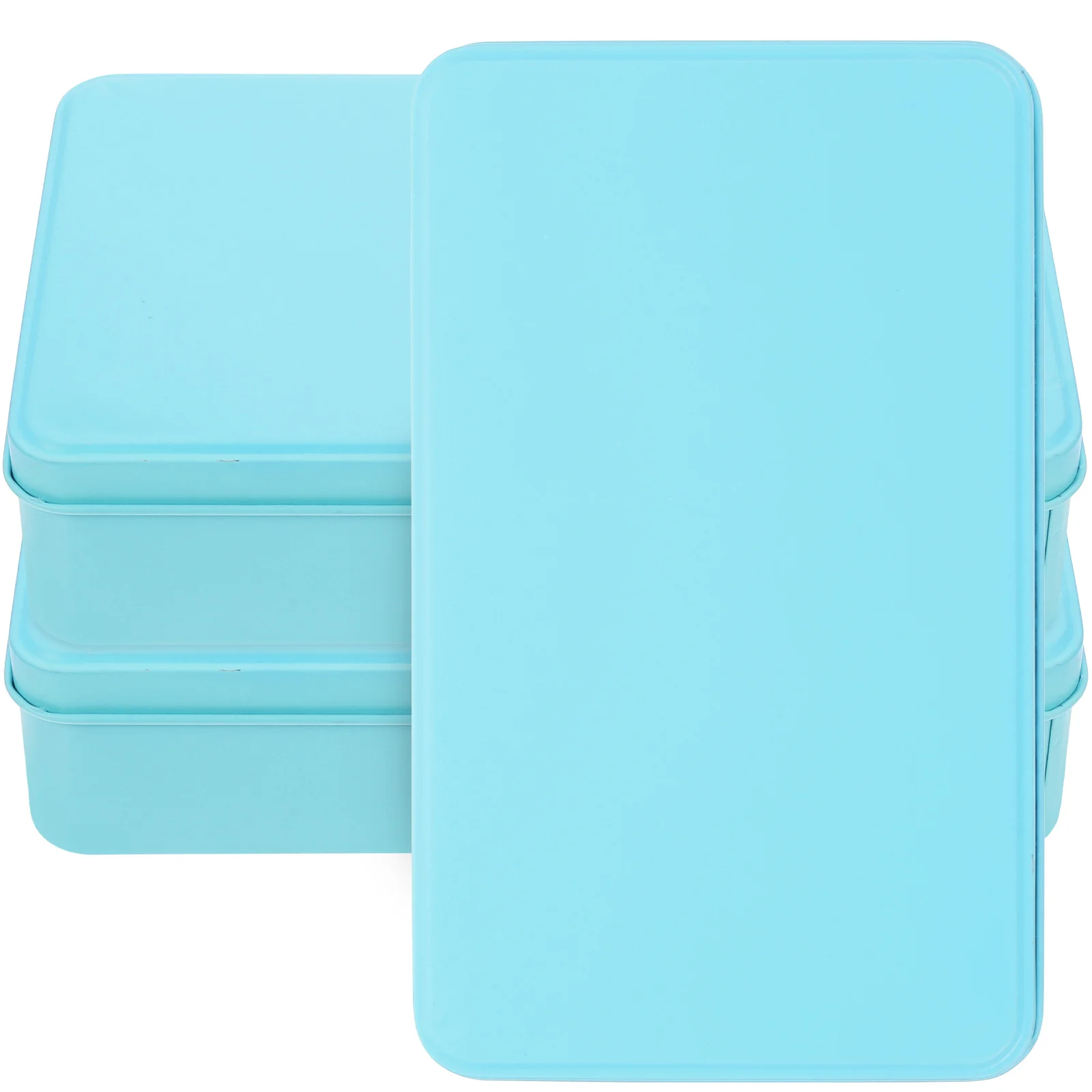 3 Pcs Large Tinplate Box Small Can Candy Storage Tins Cans Biscuit Container Sweets Gift Cases Wedding Cookie Decorating