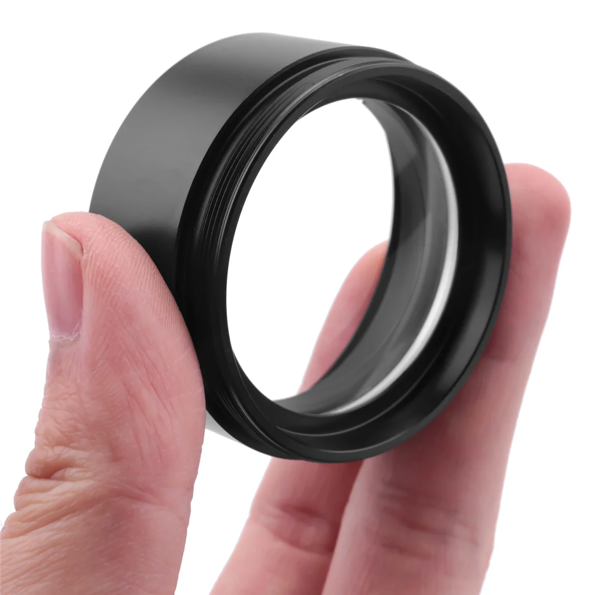 WD120 0.7X Microscopio stereo trinoculare Obiettivo ausiliario Lente di Barlow Filettatura 48mm ZJY