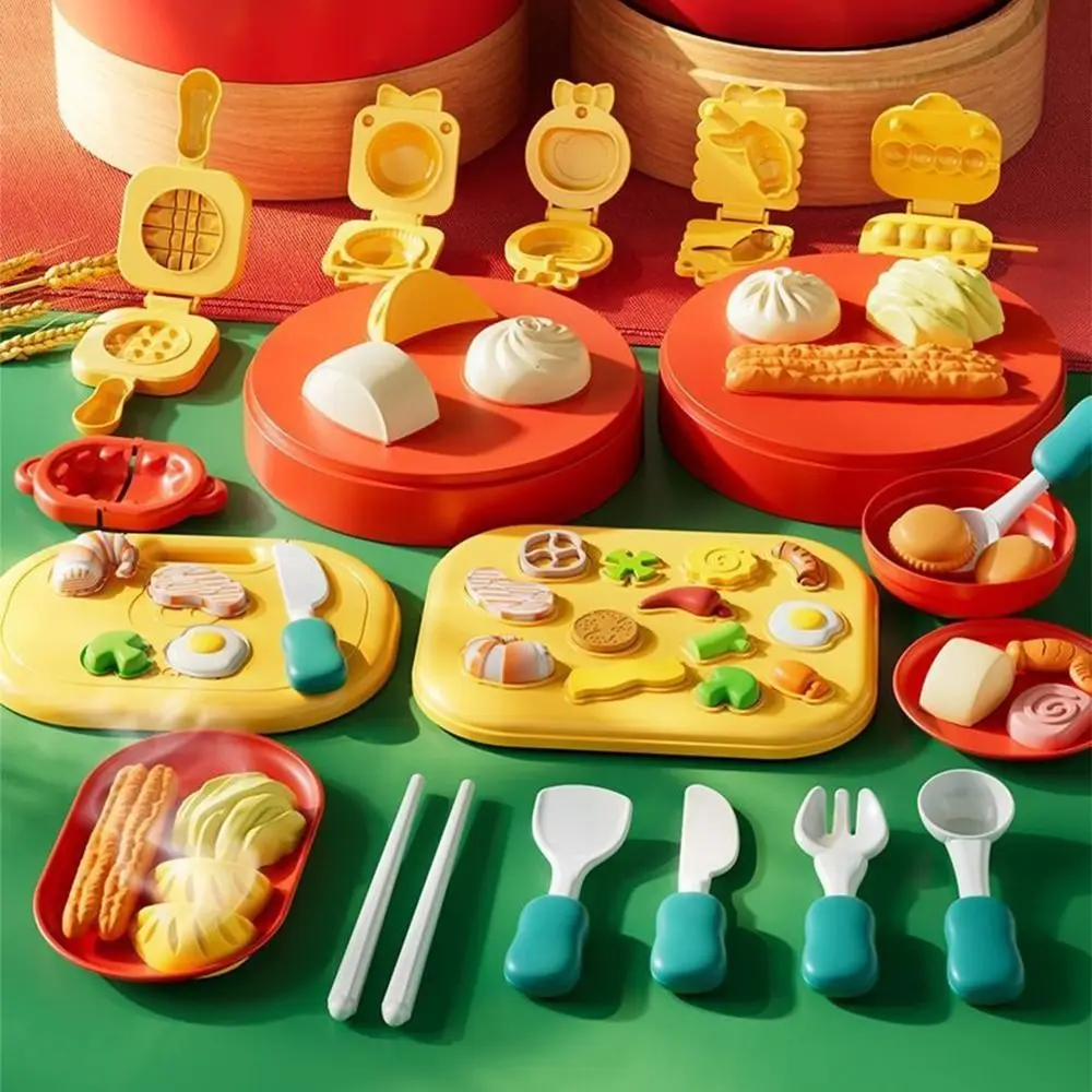 Chinees eten thema simulatie keuken speelgoed set gesimuleerd voedsel gekleurde klei schimmel fantasiespel speelgoed educatief niet-giftig
