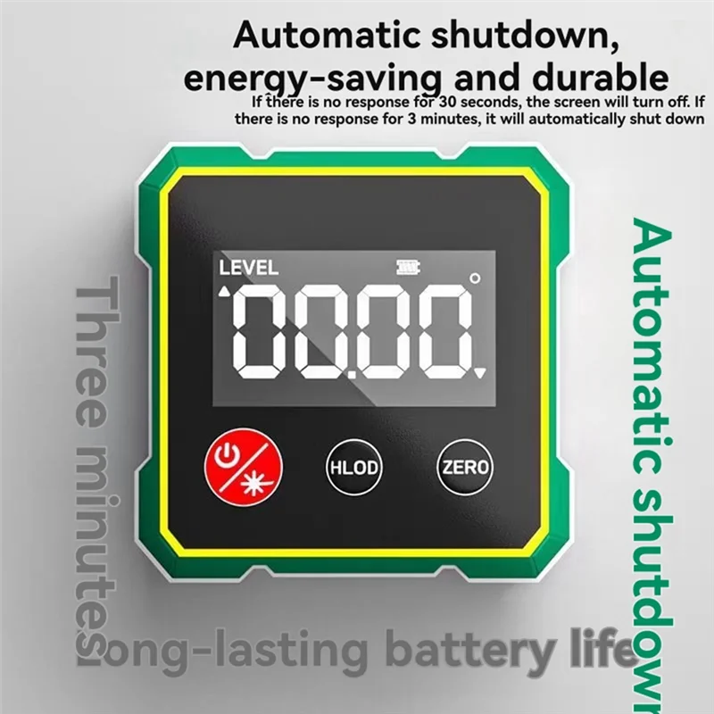 AT43-مقياس الميل المحمول بالليزر الإلكتروني بشاشة كبيرة وشاشة عرض رقمية مقياس الميل المحمول #6