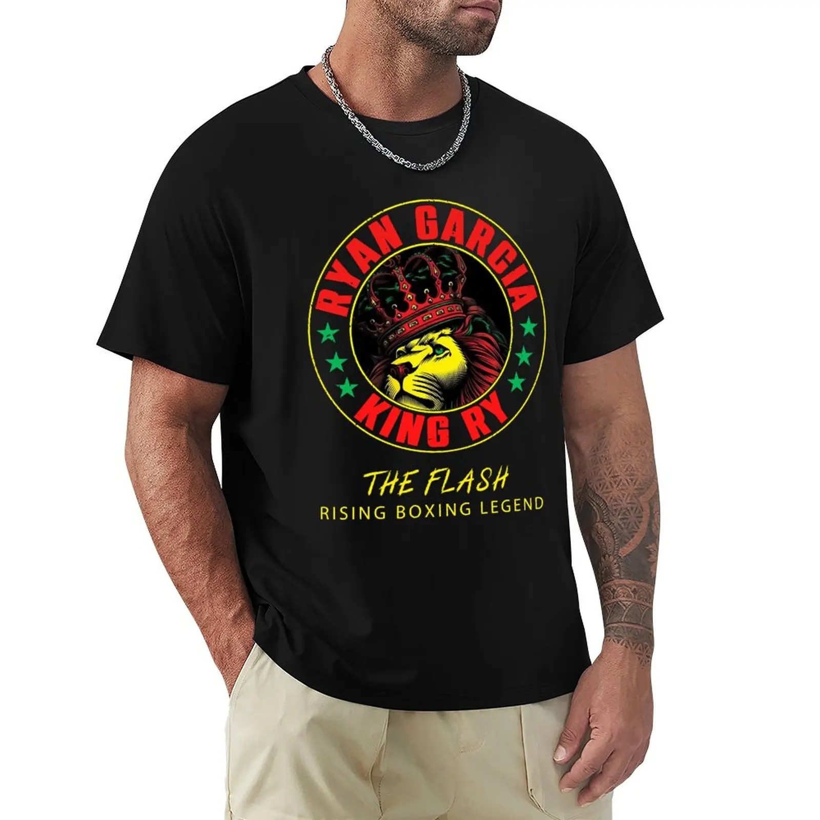 Retro Fighter Ryan Garcia T-Shirt Holiday Simple Tee Shirt