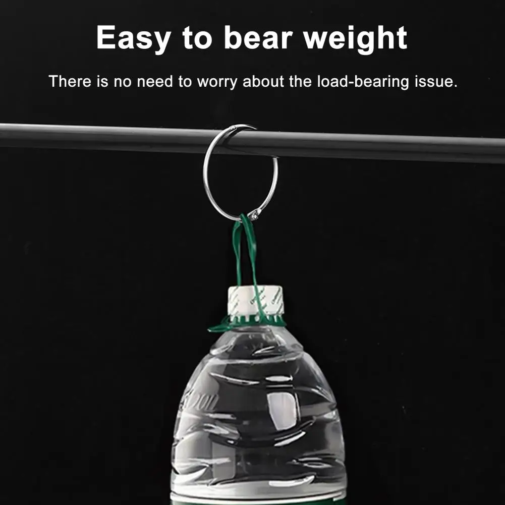 10Pcs Metal Shower Curtain Rings O Shape Shower Curtain Hooks Rings Anti-rust Curtain Hooks for Bathroom Shower Dividers