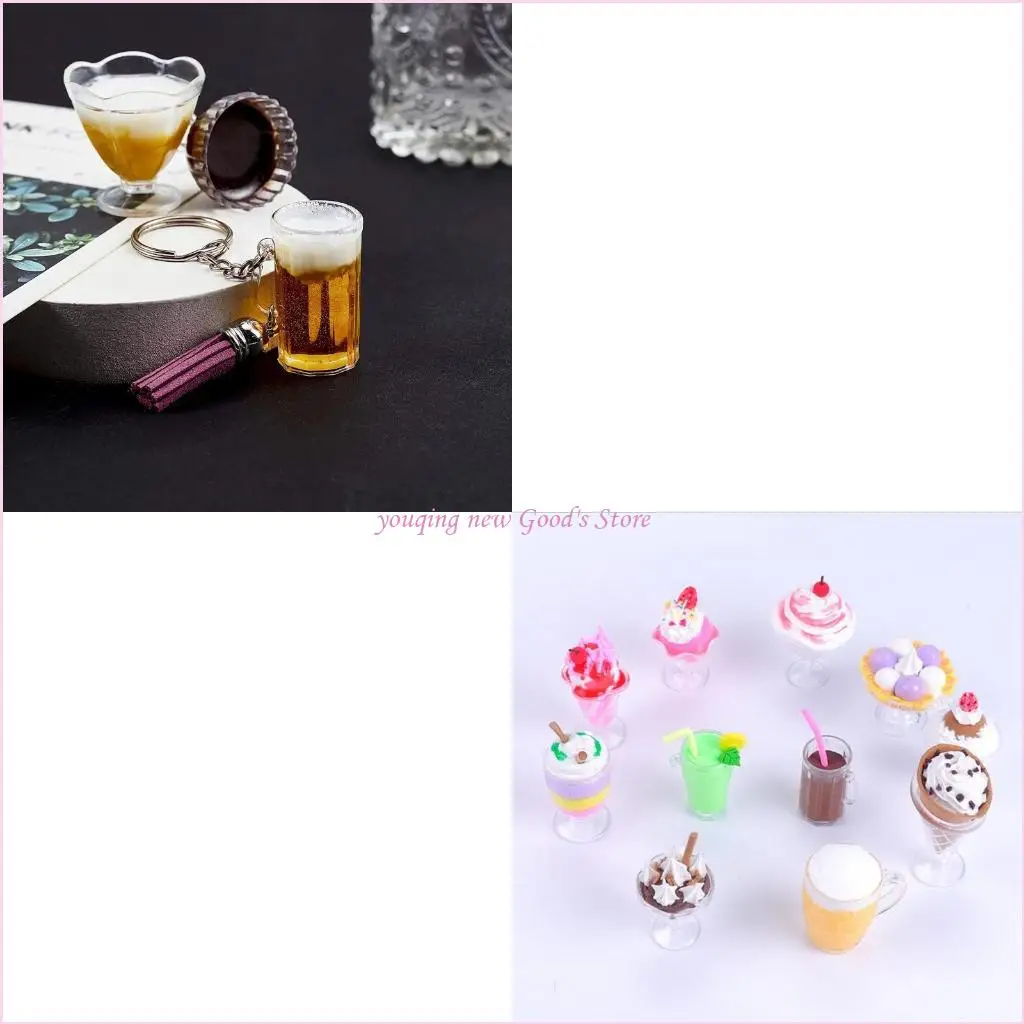 

57QA Toy Tableware 12Pcs/set Handmade Diy Materials Plastic for Play Diy