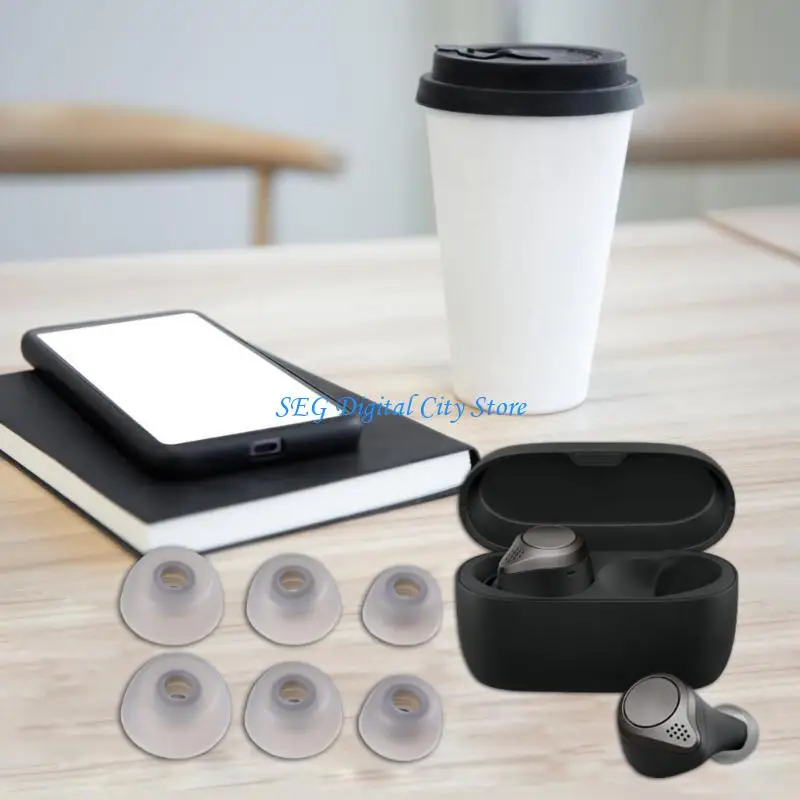 

U75B 6Pairs Silicone Earbud Covers Eartips Comfortable Fit for 75t/65t