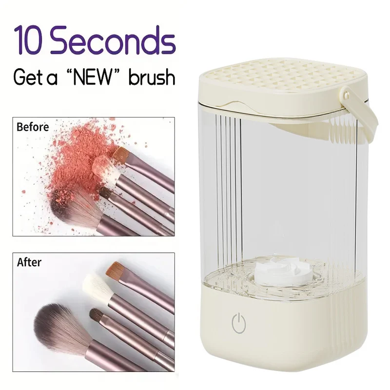 Automatic Spinning Makeup Brush Cleaner USB Plug Electric Makeup Brushes Cleaner and Dryer for All Makeup Brushes Deep Clean