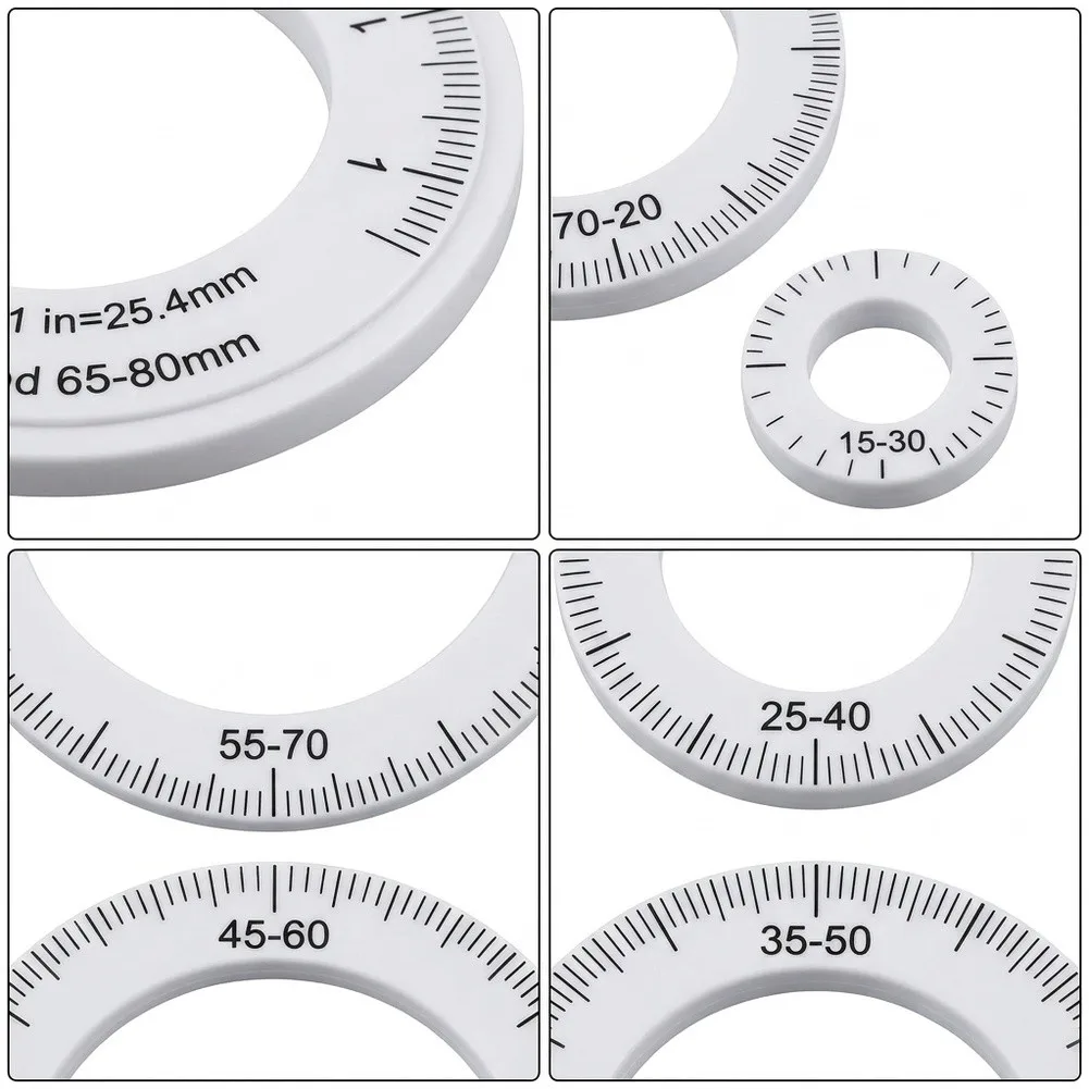 Stainless Steel DY008A Leather Cutting Template for Accurate Circular Patterns and Smooth Edge Finishing in DIY Projects