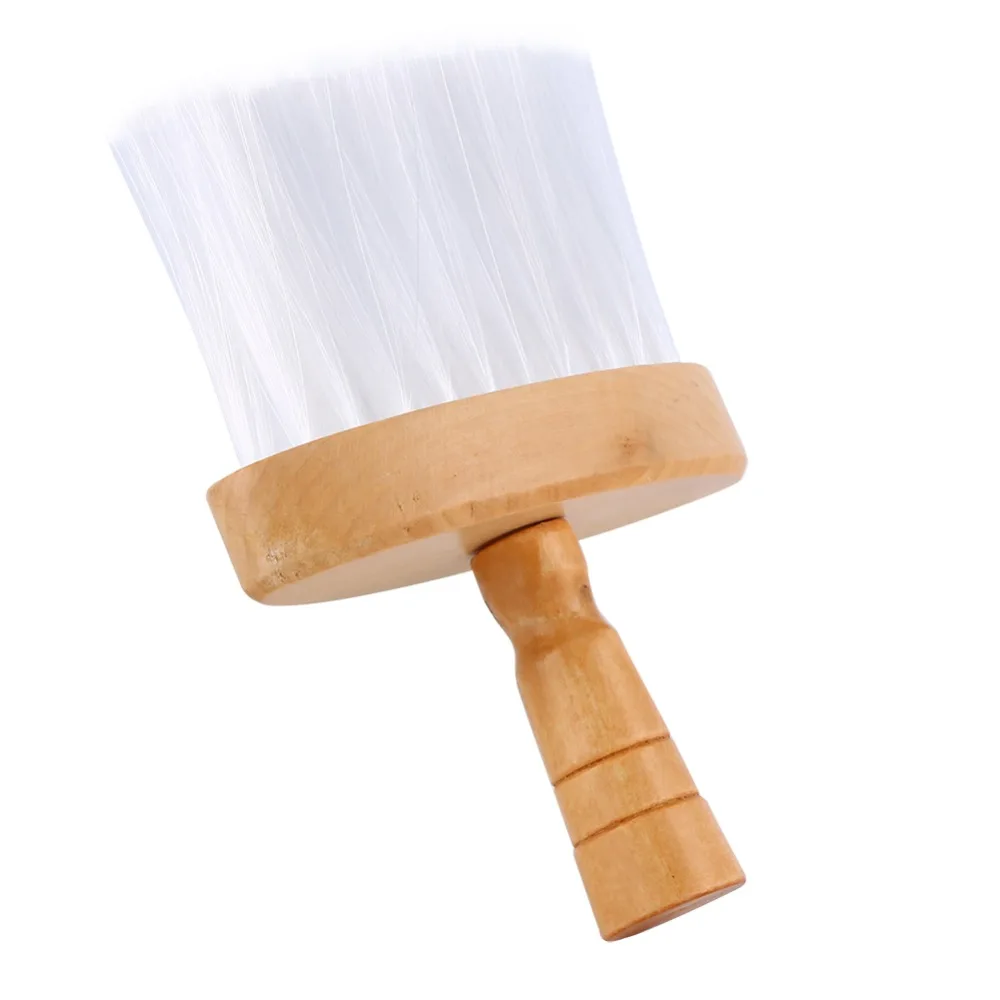 Personal Grooming Soft Bristle Neck Duster Brush Wood Handle Gentle Hair Cut Brush Durable Professional Hair Duster Brush Barber