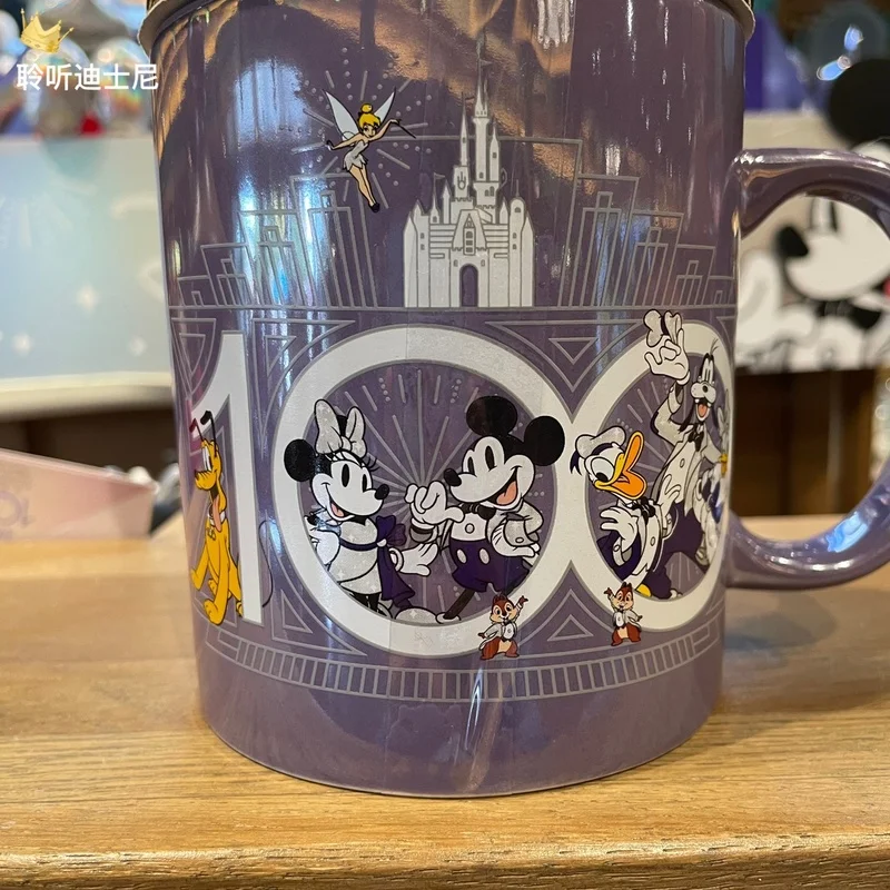 Caneca Disney-Mickey Mouse com bola de cristal, cobertor macio, série aventuras, bonecas modelo, decoração colecionável, boneco natalino, 2023