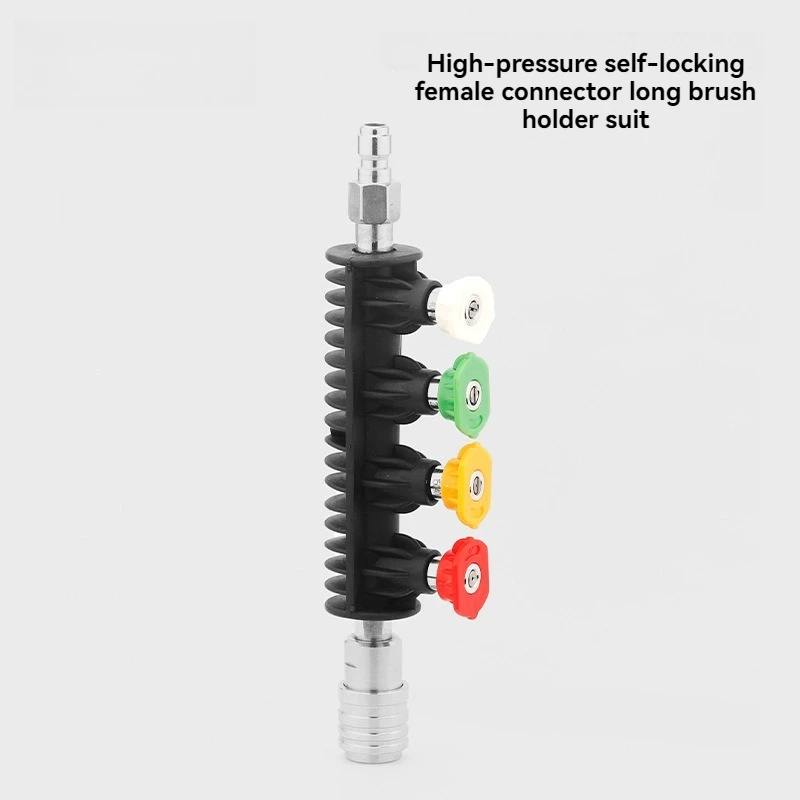 Professional Pressure Washer Steel Wand Nozzle High Pressure Jet Washer Metal Short Wand with Nozzles Set & Rubber Holder
