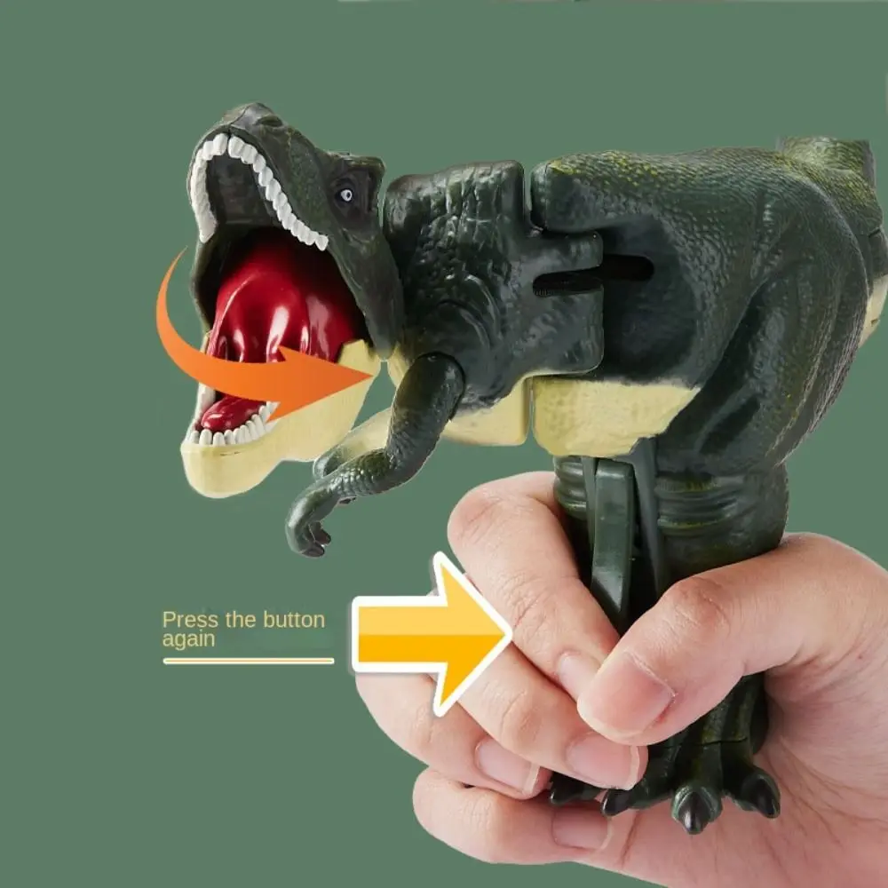 Tyrannosaurus Rex Model Pressing Dinosaur Toys con Swing Bite Explorative Dinosaur facile da usare movimenti di testa e coda