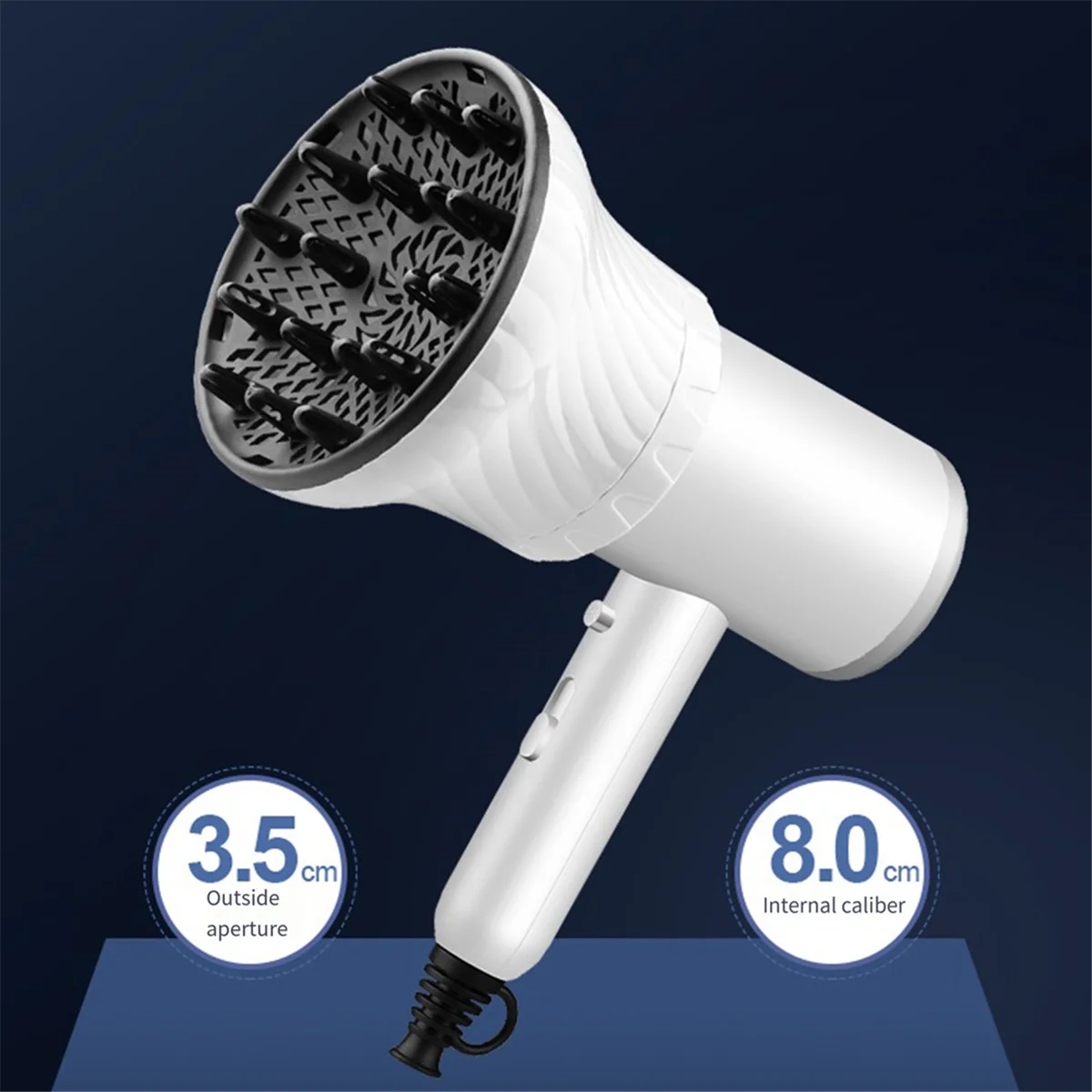 Universal Interface Haartrockner Haube für Friseursalon Haube bläst lockiges Haar Styling Styling Haartrockner Zubehör, schwarz