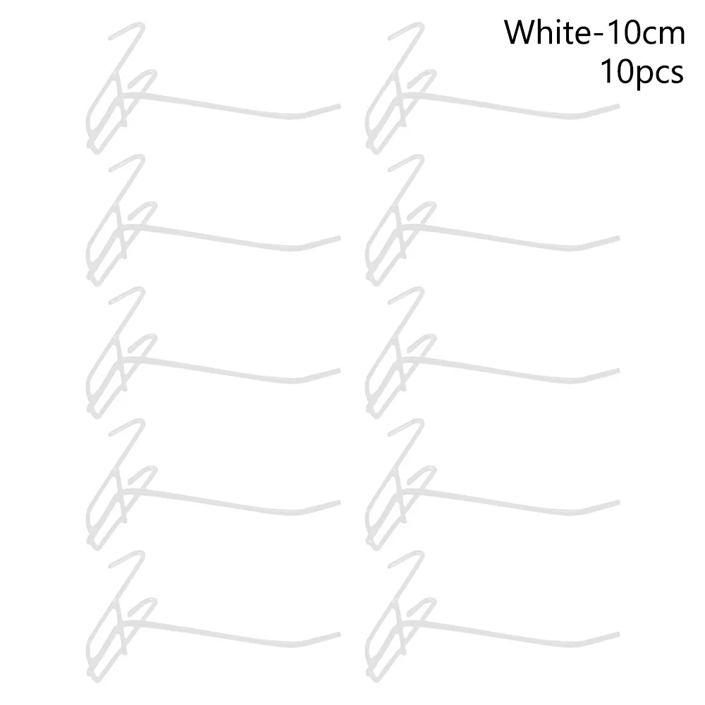 10Pcs Durable Retail Shop Mesh Stall Hangers Coat Bag Reusable Supermarket Shelf Hook Wall Hook Metal Mesh Panel Hooks