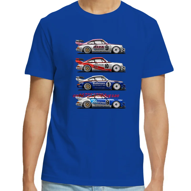 Unisex Retro Car Liveries Graphic T-Shirt Cotton Summer Streetwear O-Neck Print Top for Men And Women