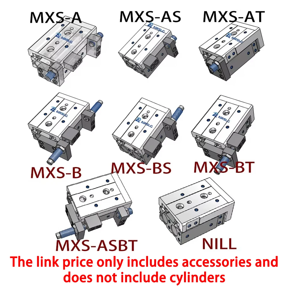 MXQ Cylinder Stroke Adjuster Buffer Accessories MXQ-AS6 MXQ-A8 MXQ-BS12 MXQ-BT16 MXQ-20B MXQ-25AT MXQ-6AT MXQ-AT8 MXQ-AT12