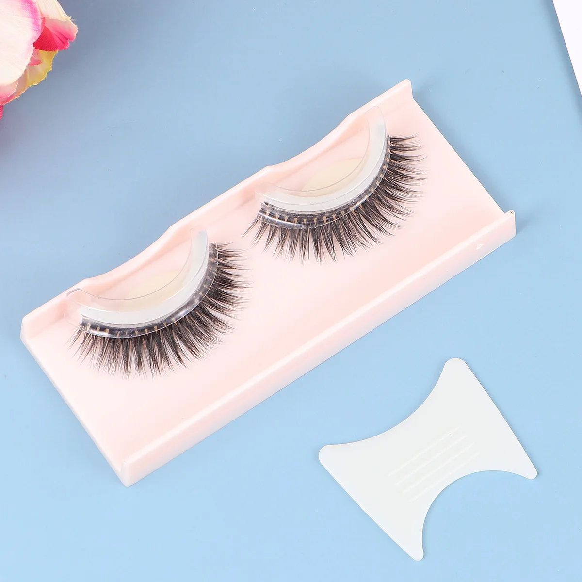

3D False Eyelashes Reusable Thick Soft Natural Fiber Long Comfortable Makeup Lashes Daily Party Wedding (Style 05)