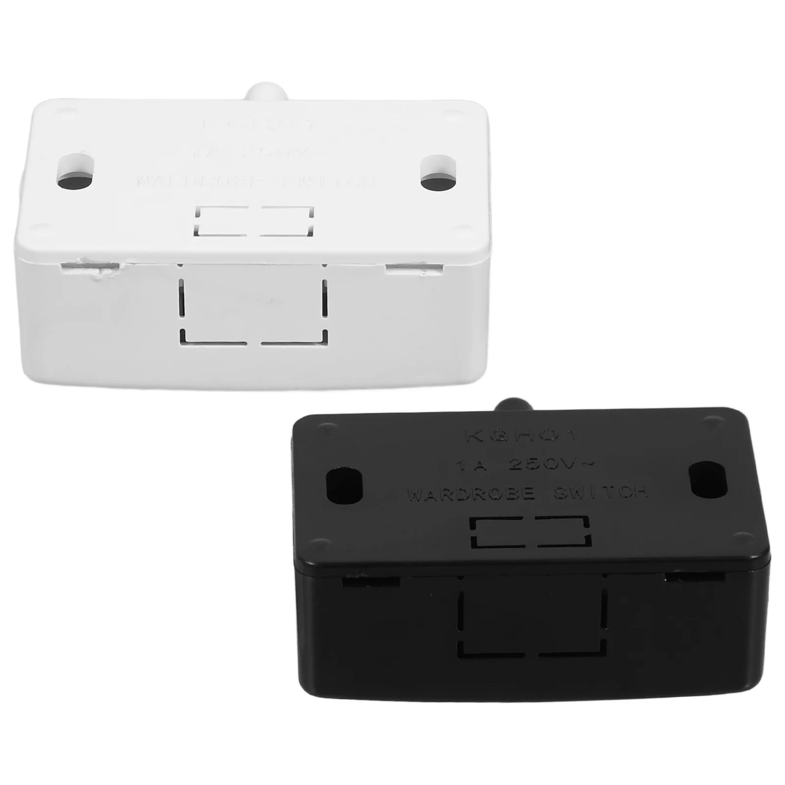 

2pcs Mechanical Door Control Switch For Cabinet Wardrobe Wine Closet Pantry Cupboard Dresser Led Light Switch Normally Closed