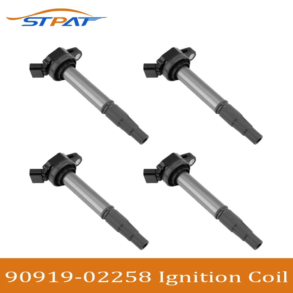 

STPAT 4PCS Quality Ignition Coil for Toyota Corolla 1.8 RAV4 Auris Avensis Prius Runx Verso 90919-02252 90919-02258 90919-C2003