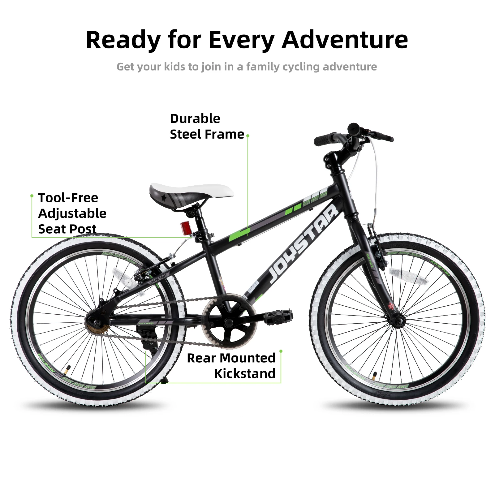 JOYSTAR Lubbock 20 24 Inch Kids Bike for Boys & Girls Ages 7-12 Years Hardtail Mountain Bike for Kids with 1-Speed/7-Speed