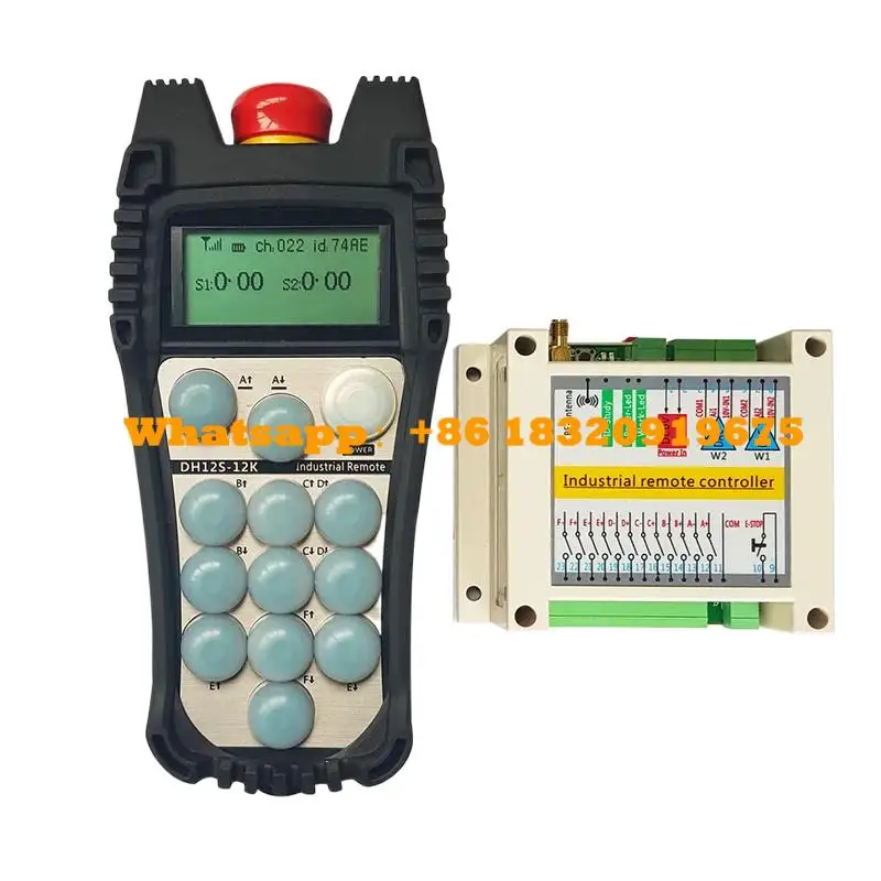 DH12S Industrial Hydraulic Hoist Crane Chain Telecrane Radio Remote Industrial Controller