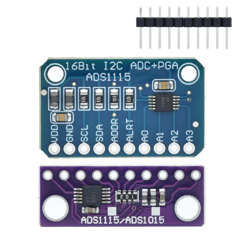 1/5PCS ADS1115 TZT 16 Bit I2C Modul Präzision ADC 4 Kanal Entwicklung Board Pro Gain Verstärker 2,0 V bis 5,5 V für Arduino – Detail 9