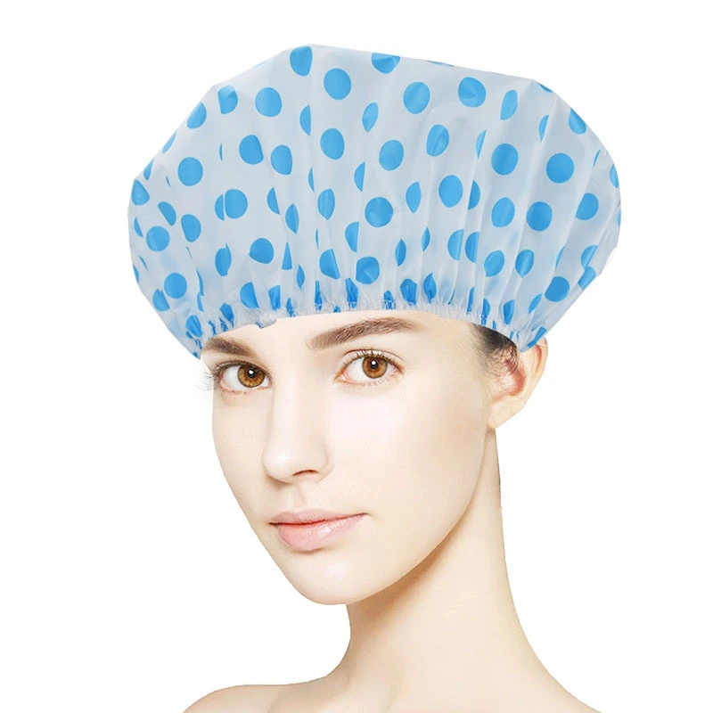 Shower Cap for Long Hair 1 Pack, 12inch large size,Waterproof Washable Hair Caps for Women and Girls, Super Cute and Extra Large