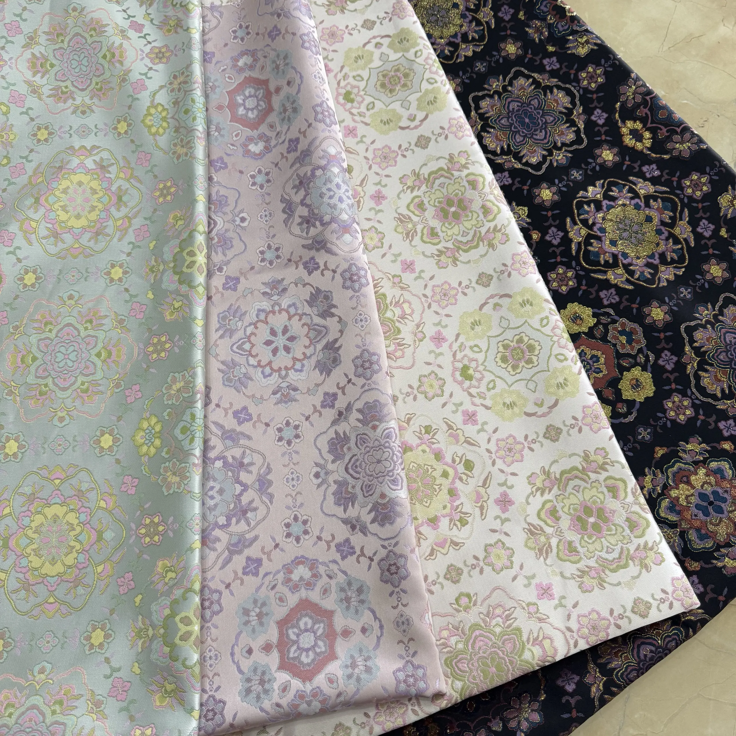 

50x150cm Jacquard Brocade Fabric,Tela Algodon Costura Fabrics For Sewing DIY Doll Outfit Waistcoat Garment Making Supplies