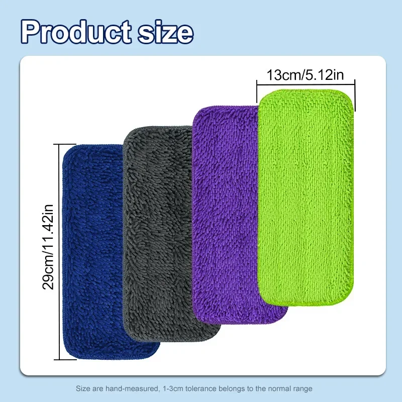 Reusable Mop Pads for Swiffer Wet Jet Mop Microfiber Wet & Dry Use Mop Replacement Pad for Swiffer Wetjet Cleaning Supplies