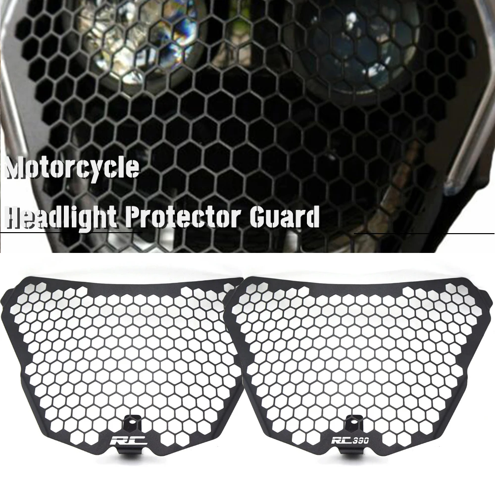 Motorcycle RC125 RC200 RC390 Front Headlight Headlamp Grille Guard Cover Protector For KTM RC 125 200 390 RC 2014-2019 2020 2021