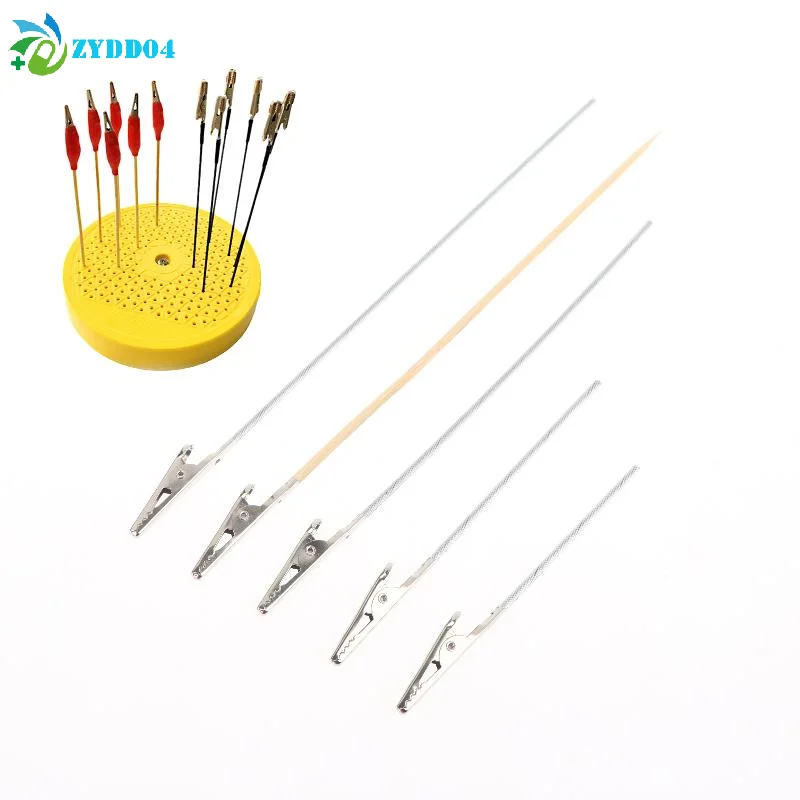 ● 10/20/50Pcs 목재 및 금속 페인팅 스탠드 앨리게이터 클립 스틱 모델링 도구 에어브러시 모델 부품 DIY 액세서리