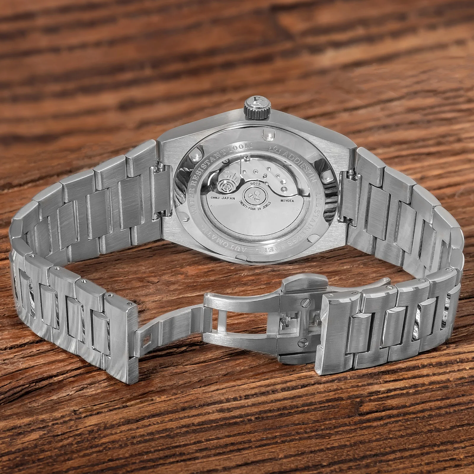 Addiesdive العلامة التجارية ساعة ميكانيكية K001 الياقوت ميوتا 9015 ساعة أوتوماتيكية BGW9 مضيئة مقاوم للماء التدرج الرجال الساعات