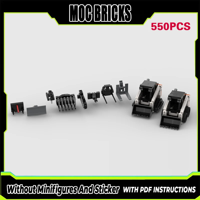 

Конструктор City Car Model MOC: Модульный мини-погрузчик S450 с навесным оборудованием. Подарки на праздники. Набор для сборки. Детские игрушки.