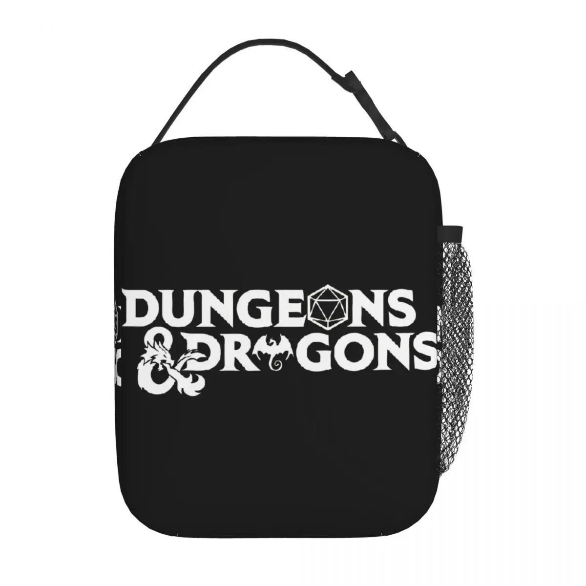 Dungeon And Dragon Game Fans Merch Insulated Lunch Bag For School Storage Food Boxes Portable Thermal Cooler Lunch Boxes